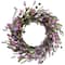 20" Pink & Purple Heather & Flower Mix Wreath by Ashland®